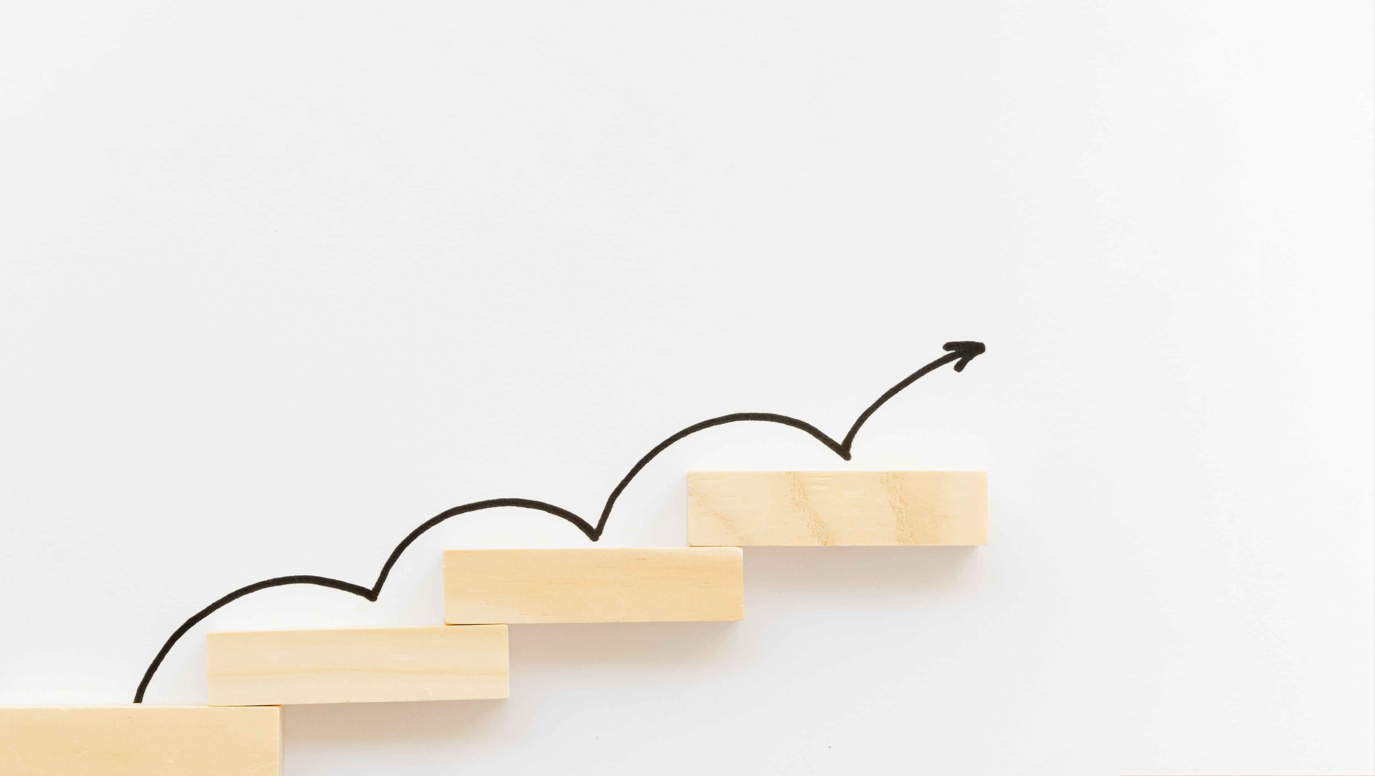 Climbing up career ladder concept