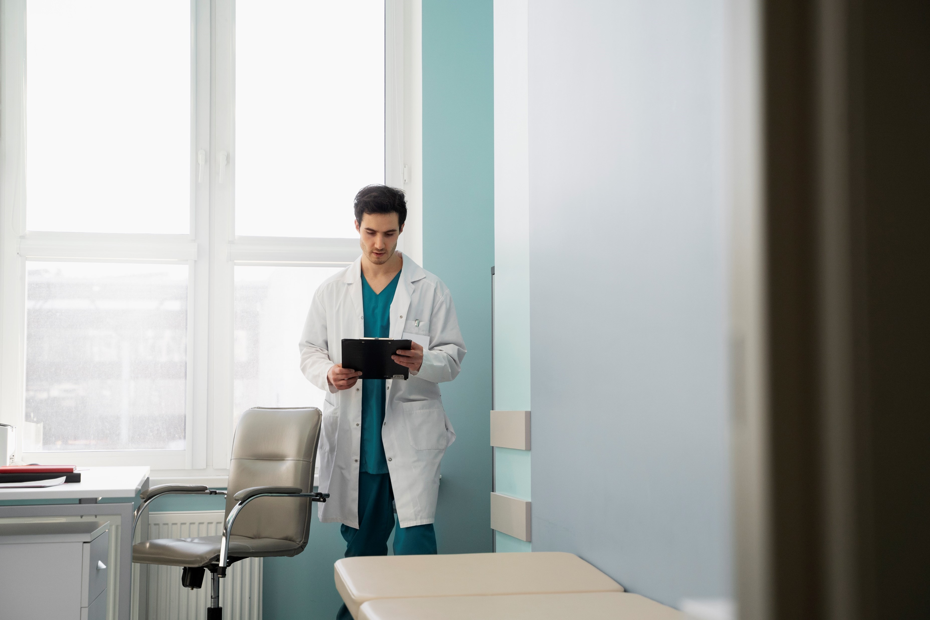 nurse holding a document
