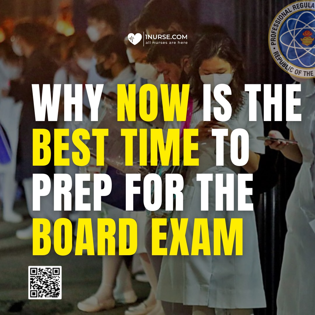 Nursing students in white uniform ready to exam